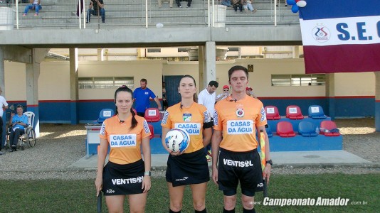 Jennifer Soares, Tainan Bordignon Somensi, João Filipi Netto Foto: www.campeonatoamador.com.br/