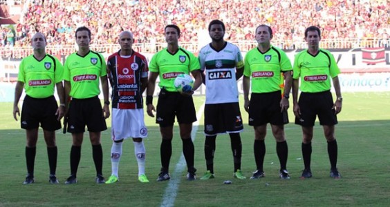 Carlos Eduardo Areas, Helton Nunes, Bráulio da Silva Machado, Ângelo Bechi, Edmundo Alves do Nascimento. Foto: FCF