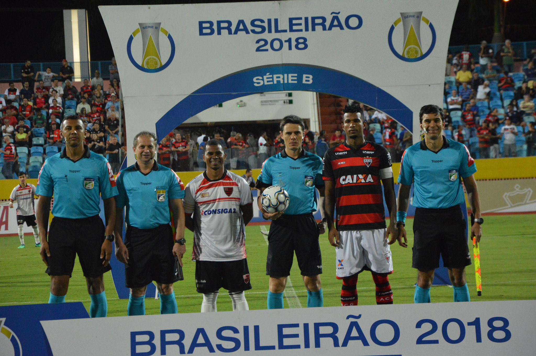 Anderson Ribeiro, Carlos Berkenbrock, Rodrigo D`Alonso, Alex Santos Foto: Muriely / Atlético Goianiense