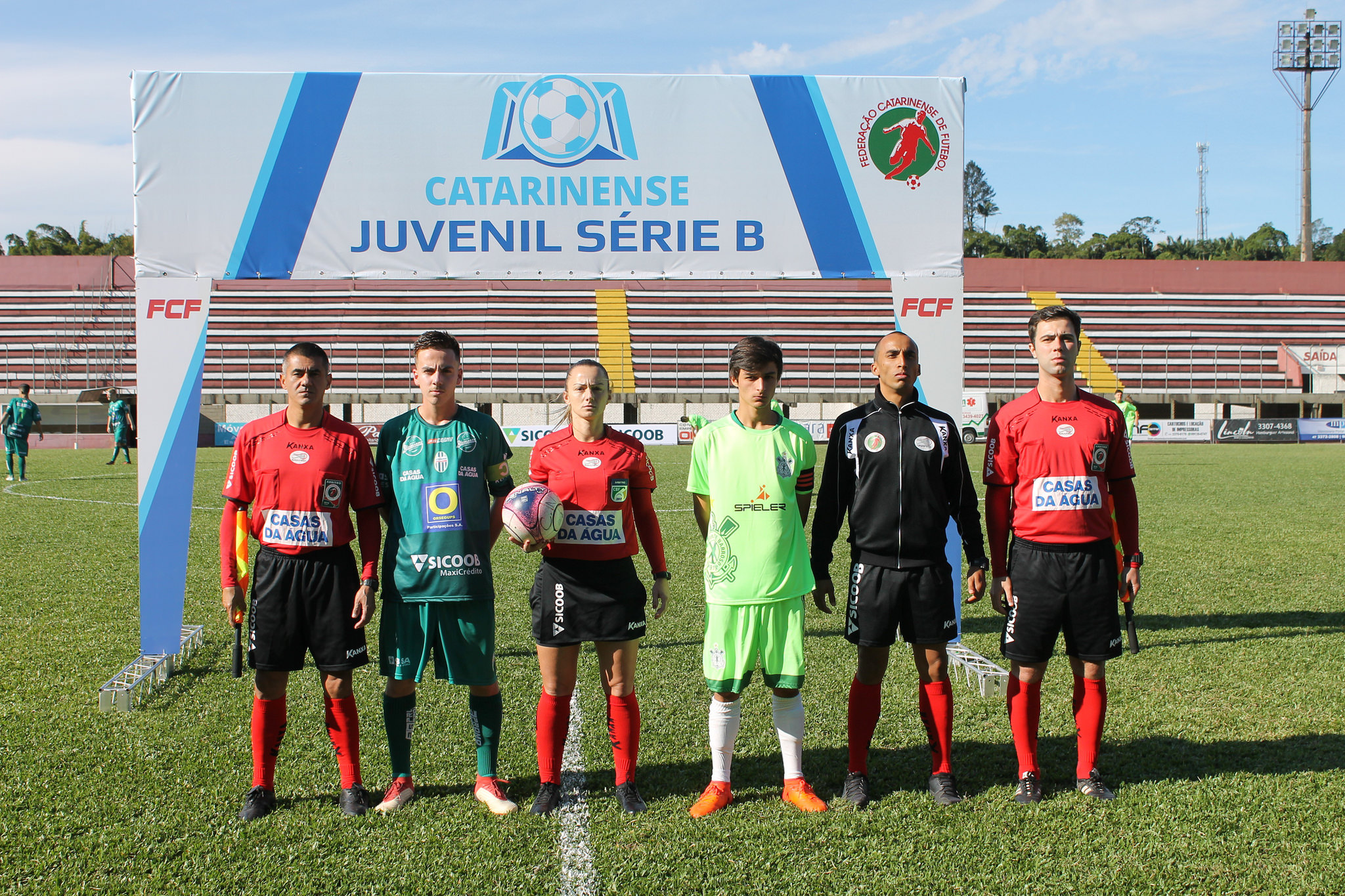 Antonio da Luz, Charly Wendy, Paulo Travasso, Diogo Berndt Foto: Federação Catarinense de Futebol FCF