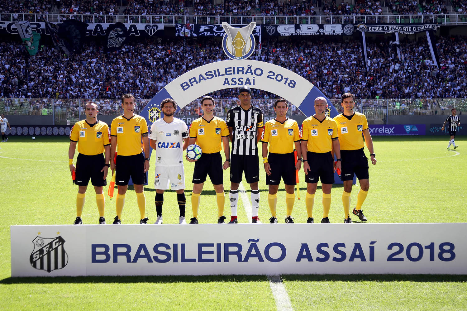 Eduardo Cordeiro, Helton Nunes. Rodrigo D`Alonso, Thiaggo Labes, Célio Amorim, Alex Santos Foto: Pedro Ernesto Guerra / Santos FC