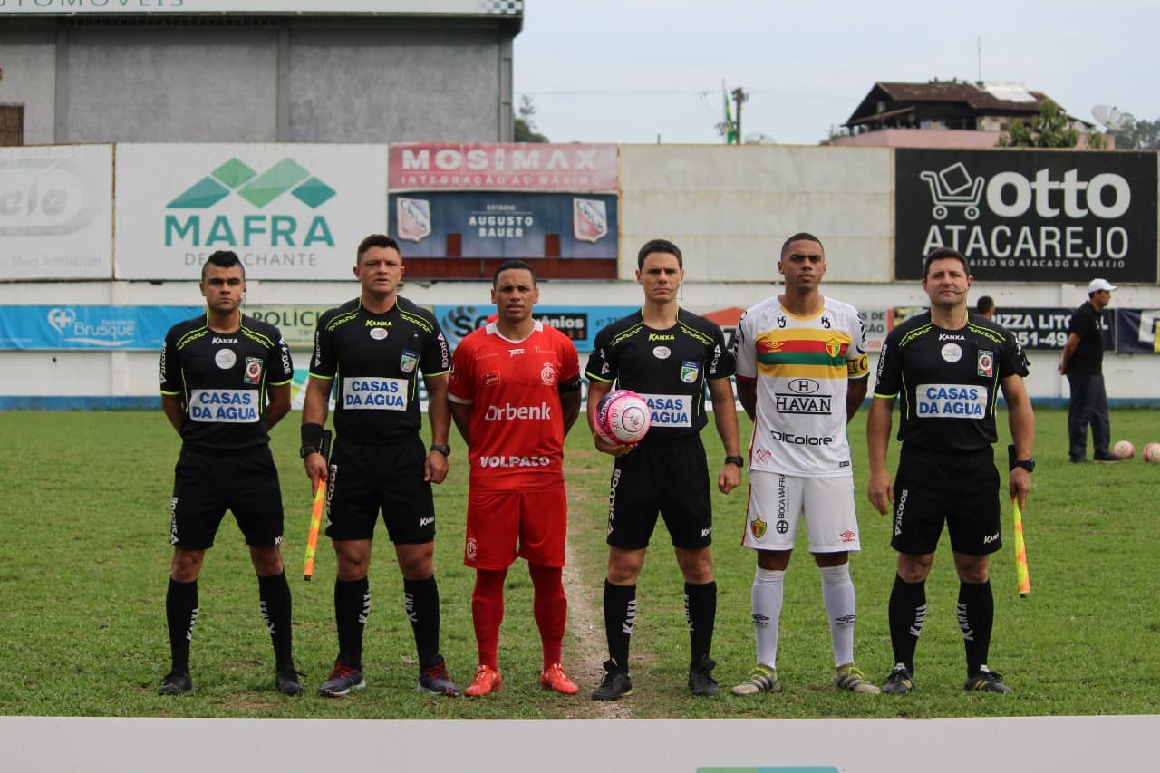 Tiago Soares, Eli Alves, Rodrigo D´Alonso, Alexandre Palamar CRÉDITO: Lucas Gabriel Cardoso/Brusque FC 