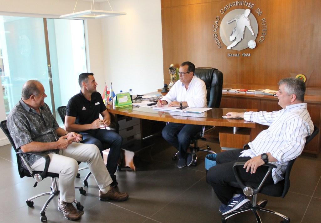 Cantucho João  Setubal, Bráulio da Silva Machado, Rubens Angelotti e Marco Antônio Martins. Foto: Marcelo de Negreiros / FCF